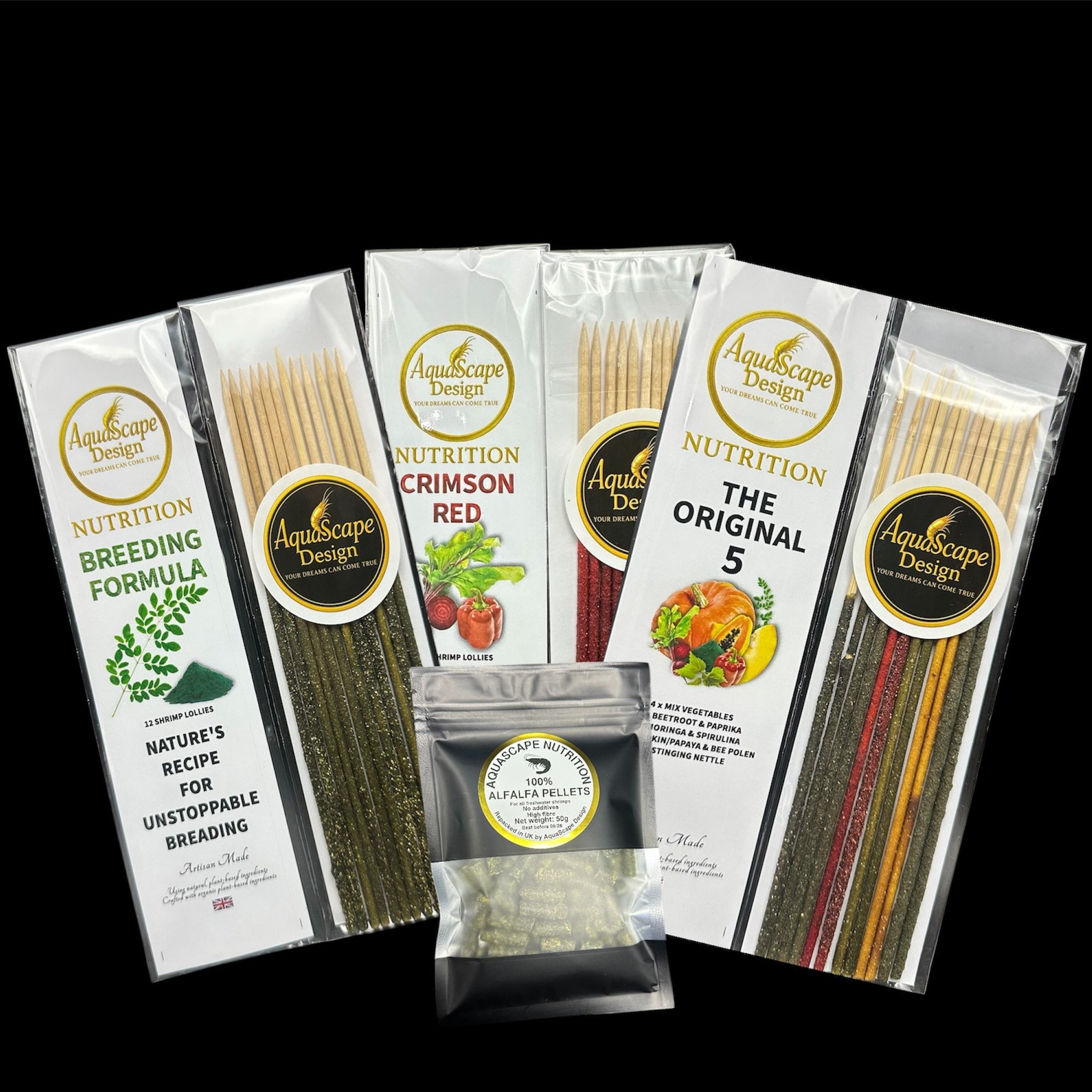 Shrimp Nutrition Starter — Four Formula Feeding System Shrimp Food Bundle